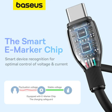 Кабель BASEUS Pudding Series Fast Charging Cable Type-C to Type-C 100W 1.2m Cluster Black (P10355702111-00)