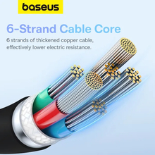 Кабель BASEUS Pudding Series Fast Charging Cable Type-C to Type-C 100W 1.2m Cluster Black (P10355702111-00)