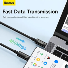Кабель BASEUS Tungsten Gold Fast Charging Data Cable Type-C to Type-C 240W 3 м Black (CAWJ040201)
