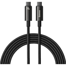 Кабель BASEUS Tungsten Gold Fast Charging Data Cable Type-C to Type-C 240W 3 м Black (CAWJ040201)