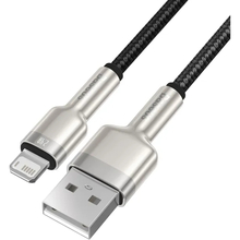 Кабель BASEUS Cafule Series Metal Data Cable USB to IP 2.4A 2 м Black (CALJK-B01)