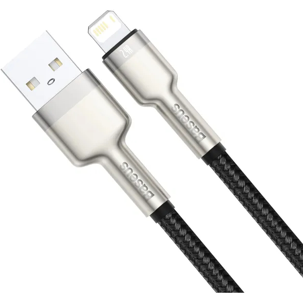 Кабель BASEUS Cafule Series Metal Data Cable USB to IP 2.4A 2 м Black (CALJK-B01) Тип USB - Lightning