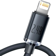 Кабель BASEUS Crystal Shine Series Fast Charging Data Cable USB to iP 2.4A 1.2 м Black (CAJY000001)