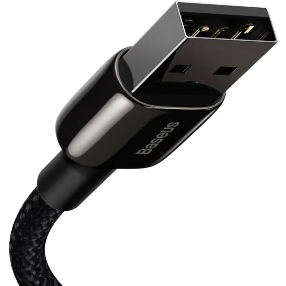 Кабель BASEUS Tungsten Gold Fast Charging Data Cable USB to iP 2.4A 2 м Black (CALWJ-A01) Тип USB - Lightning