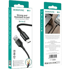Кабель BOROFONE BX54 Ultra bright Micro-USB 2.4A 1 м Black (6931474745811)
