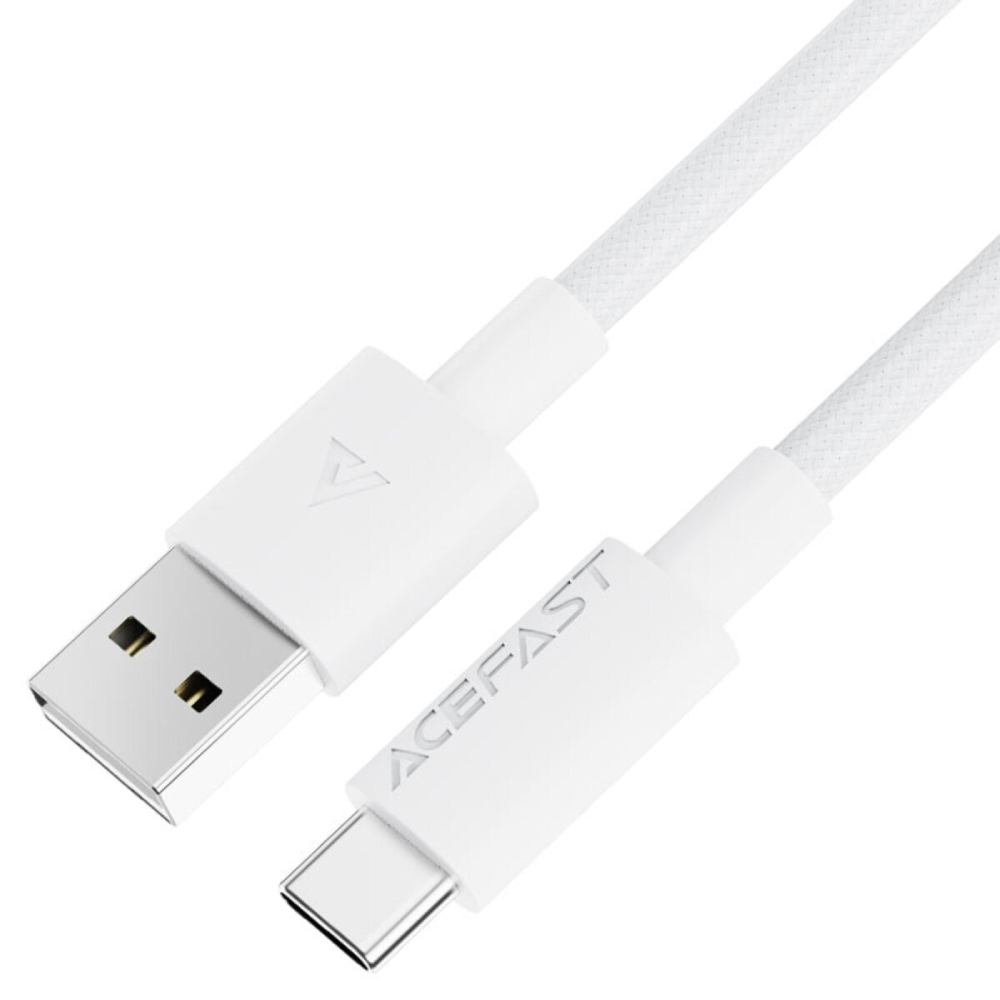 Кабель ACEFAST C18-04 USB-A to USB-C 1.2 м White (6974316284260) Тип USB - USB Type-С