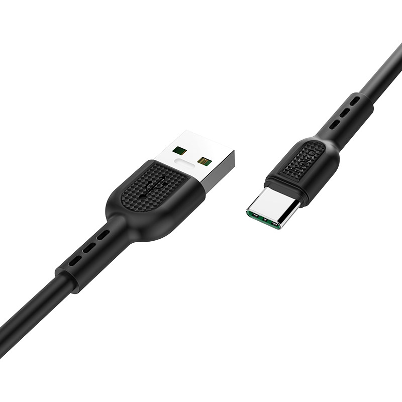 Кабель HOCO X33 Type-C 5A Surge charging data cable Black1 м (6931474706119) Довжина 1