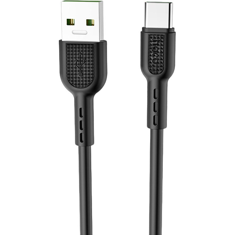 Кабель HOCO X33 Type-C 5A Surge charging data cable Black1 м (6931474706119)