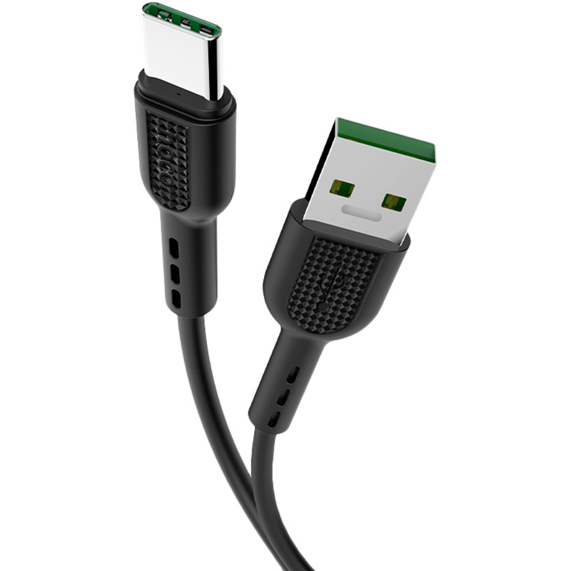 Кабель HOCO X33 Type-C 5A Surge charging data cable Black1 м (6931474706119) Тип USB - USB Type-С