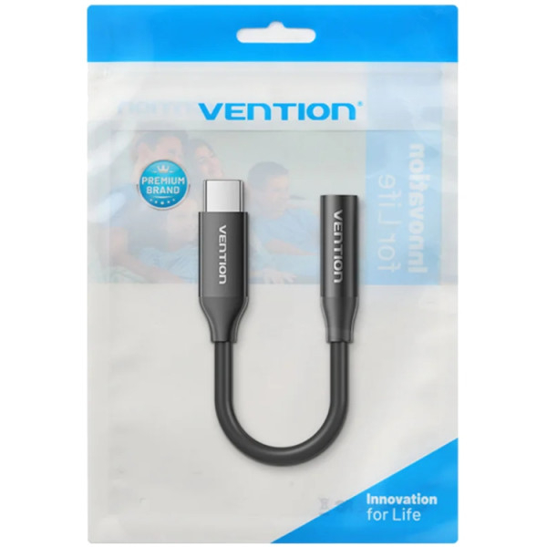 Фото Переходник VENTION USB Type-C - аудио 3.5 мм 0.1 м Black (BIIBA)