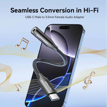 Переходник VENTION USB Type-C - аудио 3.5 мм 0.1 м Black (BIIBA)