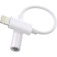 Переходник CHOETECH Lightning - аудио 3.5 мм 0.1 м White (AUX005)