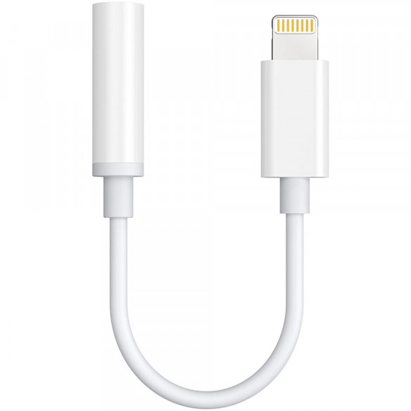 Переходник CHOETECH Lightning - аудио 3.5 мм 0.1 м White (AUX005)