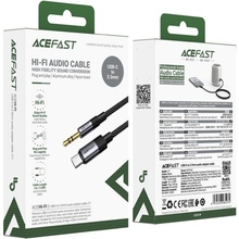 Перехідник ACEFAST J11 USB Type-C - аудіо 3.5 мм 1 м Black (6974316285274)