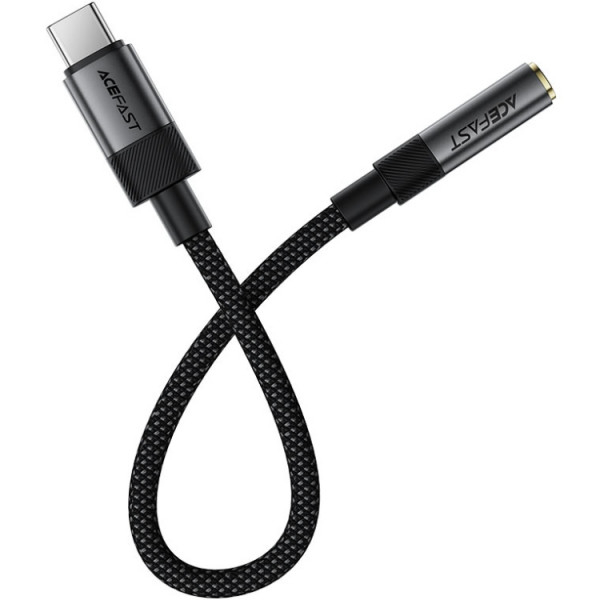 Переходник ACEFAST J12 USB Type-C - аудио 3.5 mm 15 см Black (6974316285281) Тип USB Type-С - аудио 3.5 мм