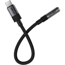 Переходник ACEFAST J12 USB Type-C - аудио 3.5 mm 15 см Black (6974316285281)