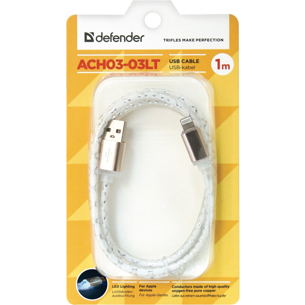 Кабель DEFENDER ACH03-03LT (87550) Подсветка True