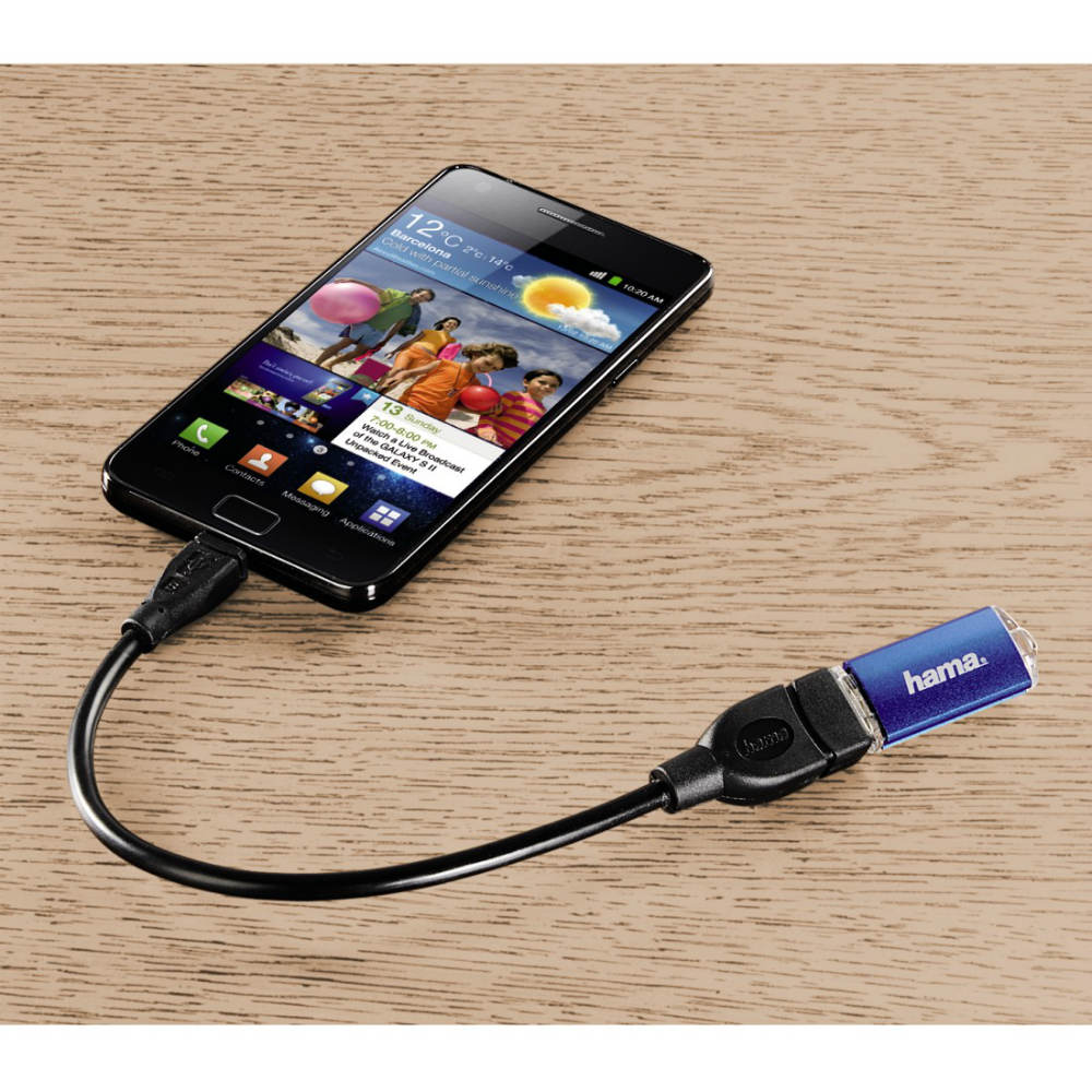 Кабель HAMA USB 2.0 OTG Afapter Cable (78426) Длина 0.15