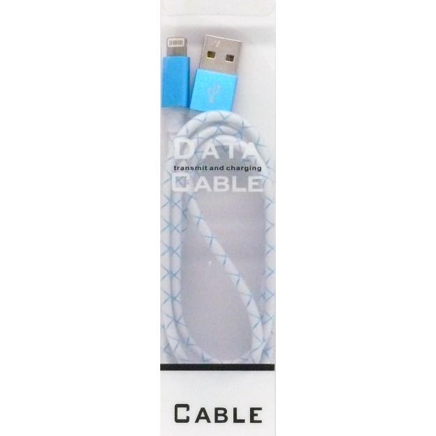 Кабель DENGOS PLS-L-LED-IND-BLUE 1 м Lightning Тип USB - Lightning