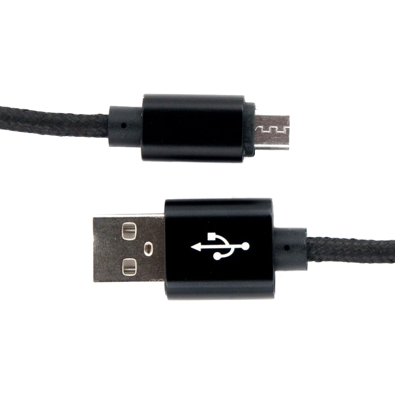 

Кабель DENGOS 1 м (NTK-M-MT-BLACK ), NTK-M-MT-BLACK круглий, нитка, 1м Micro USB