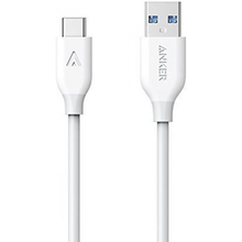 Кабель ANKER Powerline USB-C to USB-A 3.0, 0.9м V3 (A8163H21) White