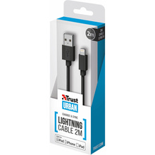 Кабель TRUST URBAN Lightning Round Cable 2m MFI (22167)