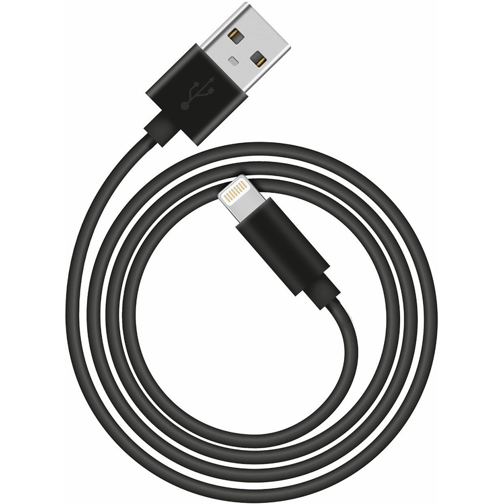 Кабель TRUST URBAN Lightning Round Cable 1m MFI Black (22166) Длина 1