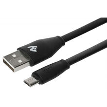 Кабель 2E USB 2.0 MicroUSB Data/Charge Flat 1.5m Black (2E-CCTM03F-15B)