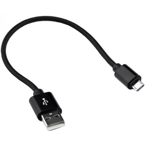 

Кабель DENGOS micro USB - USB 2.0 круглый 0.25 м черный (NTK-M-SHRT-BLACK), micro USB - USB 2.0 круглий 0.25 м чорний