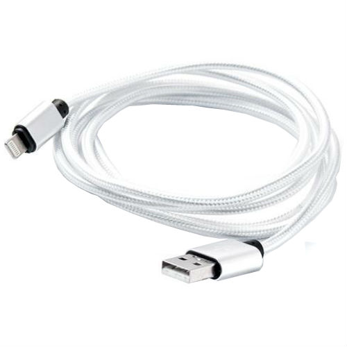 Кабель DENGOS Lightning - USB 2.0 круглый 1.5 м белый (NTK-L-DL-WHITE)