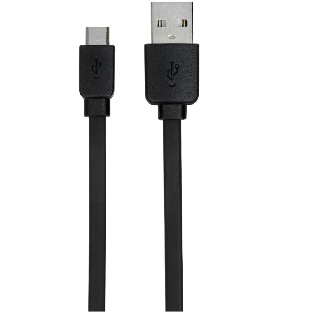 Кабель 2E 2.0 to Micro USB Black (2E-CCMPVC-1MBL)