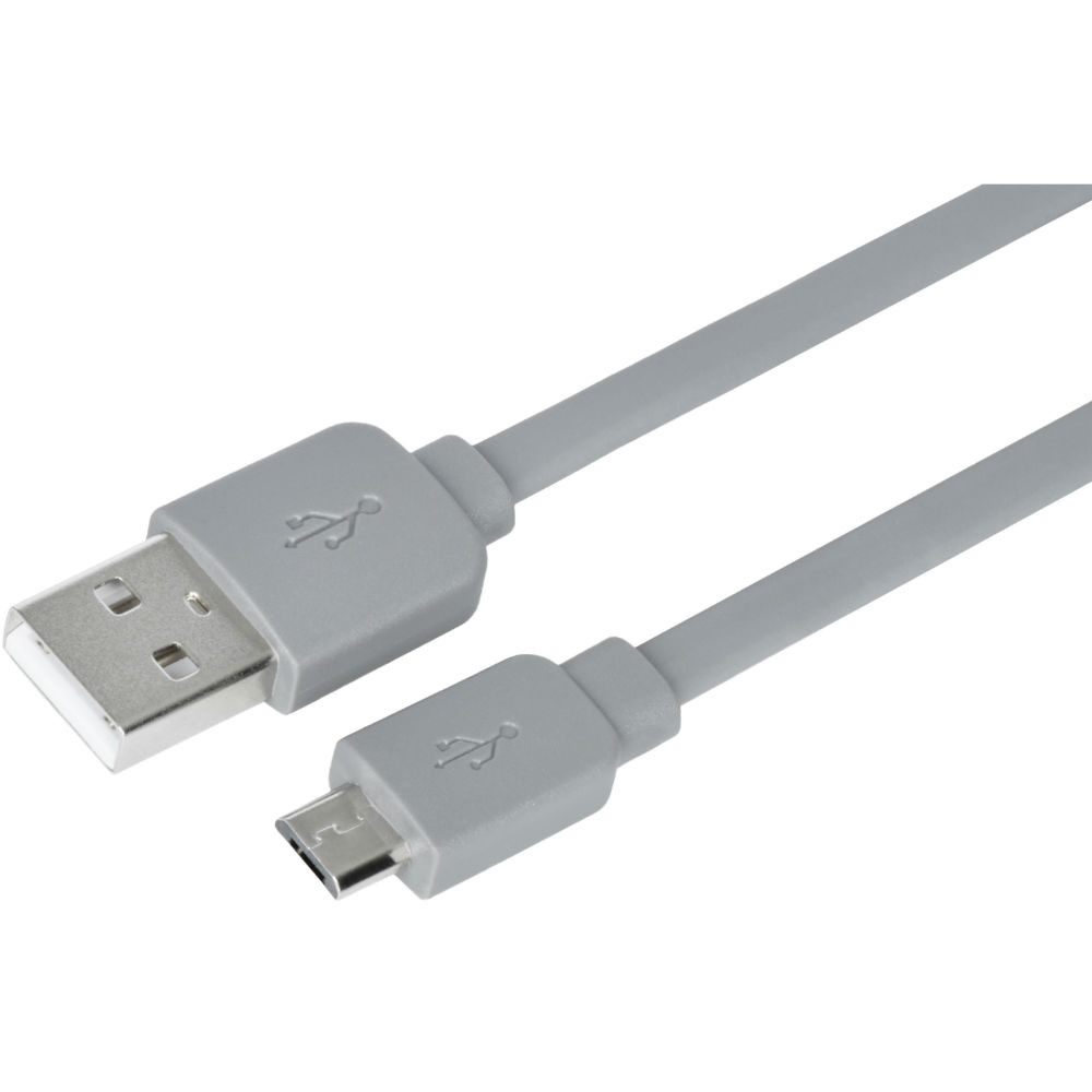 Кабель 2E 2.0 to Micro USB, Grey (2E-CCMPVC-1MGR) Тип USB - micro-USB