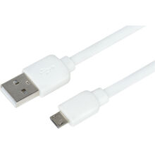 Кабель 2E 2.0 to Micro USB, White (2E-CCMPVC-1MWT)