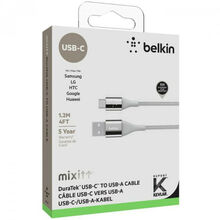 Кабель BELKIN MIXIT USB-A-USB-C, 1.2m, Silver (F2CU059BT04-SLV)