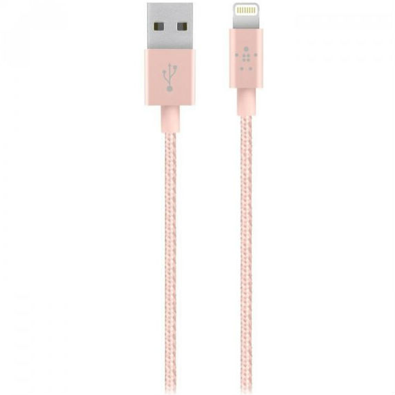 Кабель BELKIN MIXIT Lightning-USB, 1.2 m, Rose (F8J144BT04-C00)