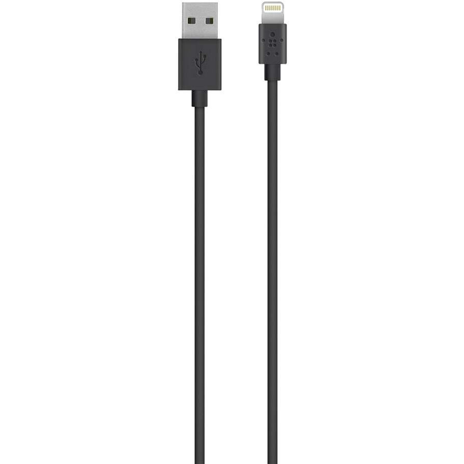 Кабель BELKIN USB 2.4 A Lightning, 0.15 m, Black (F8J023BT06INBLK)