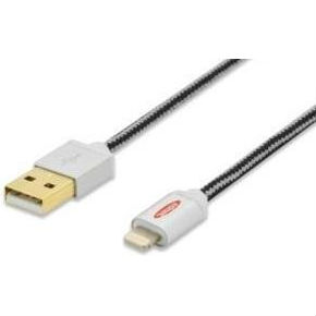 Кабель EDNET USB 2.0 - Lightning (31033)Black