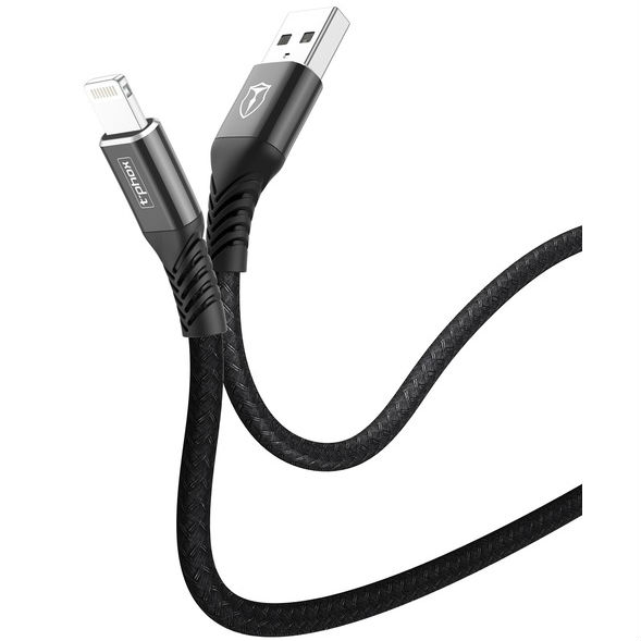 Кабель T-PHOX Jagger T-L814 black Lightning Тип USB - Lightning