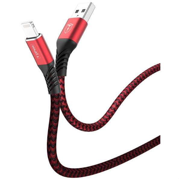 Кабель T-PHOX Jagger T-L814 red Lightning Тип USB - Lightning