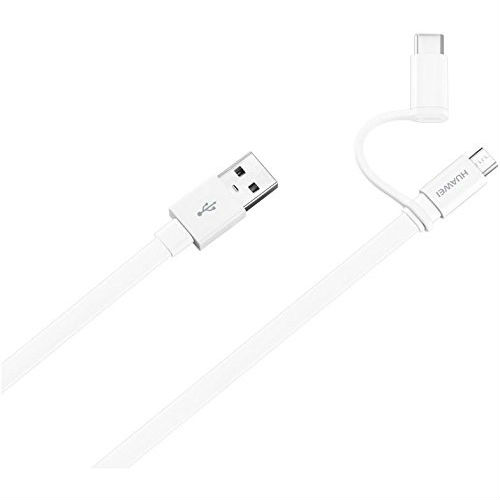 

Кабель HUAWEI AP55S Micro-USB + USB-C 2-in-1 White, AP55S Micro-USB + USB-C 2-in-1