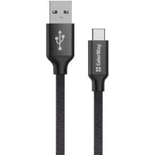 Кабель COLORWAY USB - Type-C 2.1А 1м Black (CW-CBUC003-BK)