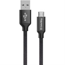 Кабель COLORWAY USB - МicroUSB 2.1 А 1м Black (CW-CBUM002-BK)