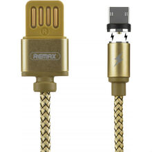 Кабель REMAX Magnetic Micro USB 1 м, gold (RC-095M-GOLD)