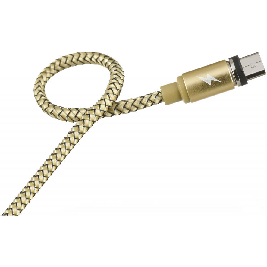 Кабель REMAX Magnetic Micro USB 1 м, gold (RC-095M-GOLD) Длина 1