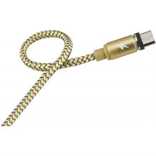 Кабель REMAX Magnetic Micro USB 1 м, gold (RC-095M-GOLD)