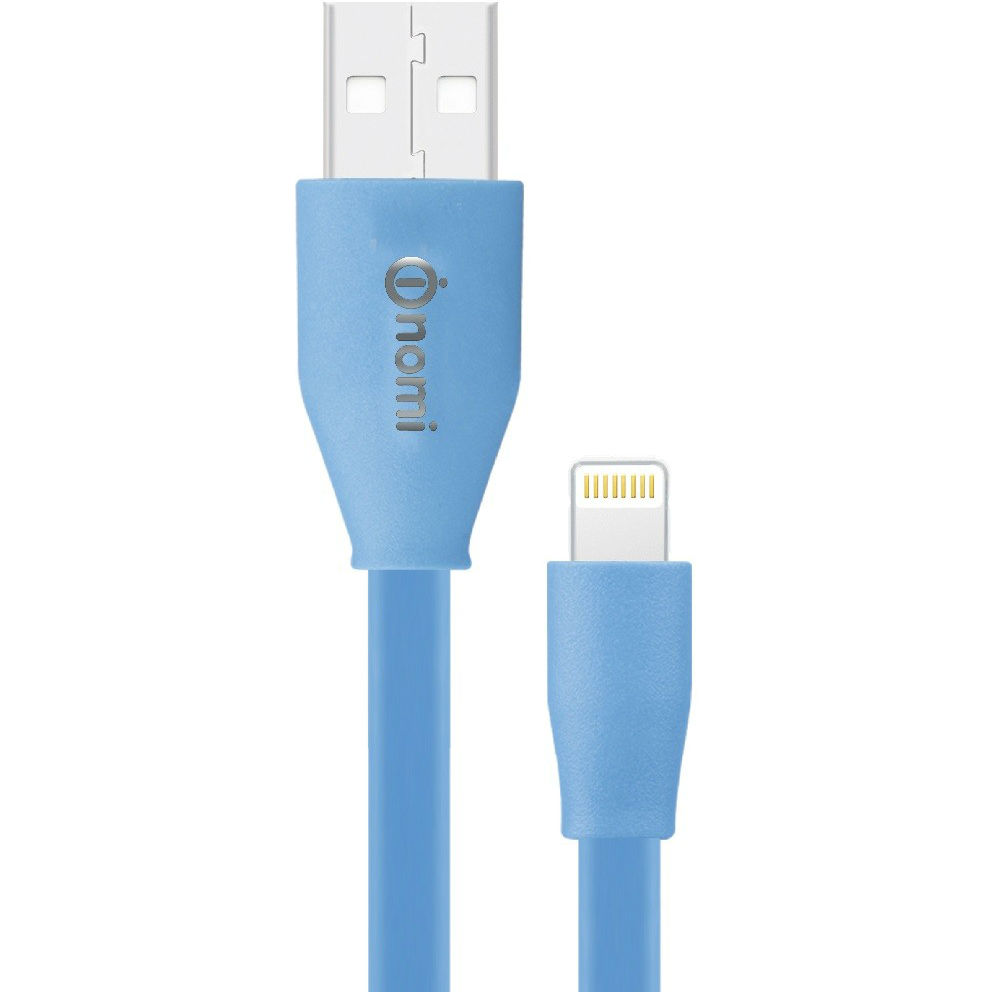 Кабель NOMI DCF 15i USB Lightning 1,5 м синій (316200)