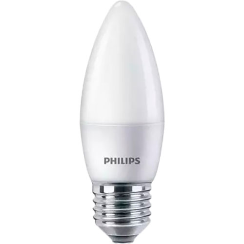 

Светодиодная лампа PHILIPS ESSLEDCandle 6.5-75W E27 840 B35NDFR RCA (929001887207), ESSLEDCandle 6.5-75W E27 840 B35NDFR RCA