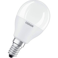 Світлодіодна лампа Osram LED STAR + P40 DIM 4.5W (470Lm) 2700К + RGB E14 пульт ДУ (4058075430877)