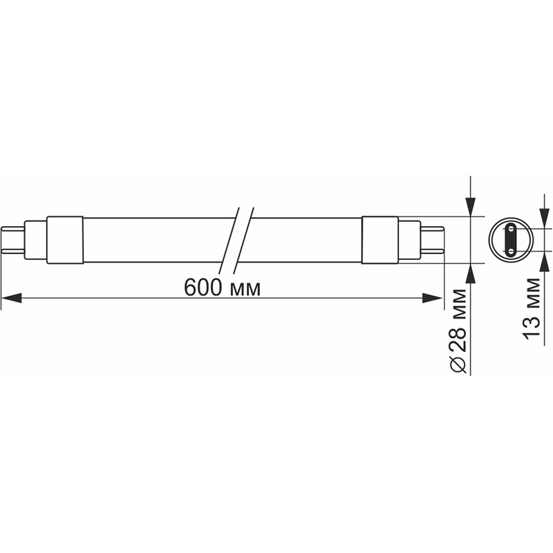 Светодиодная лампа VIDEX T8b 9 Вт (VL-T8b-09064) Коэффициент сохранения светоотдачи 94.8