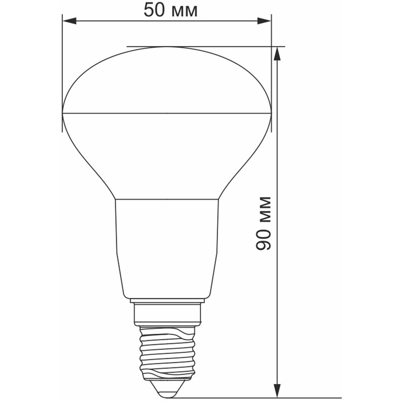 Светодиодная лампа VIDEX R50e 6 Вт (VL-R50e-06143) Тип цоколя (патрона) E14